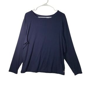 Allbirds Long Sleeve Top Tencel Wool Blend Blue